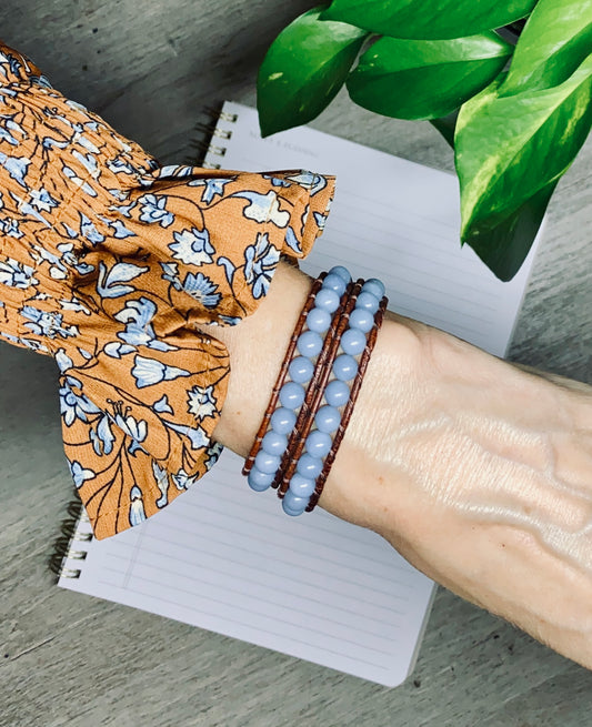 Angelite Bracelet/Choker Necklace