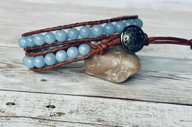 Angelite Bracelet/Choker Necklace