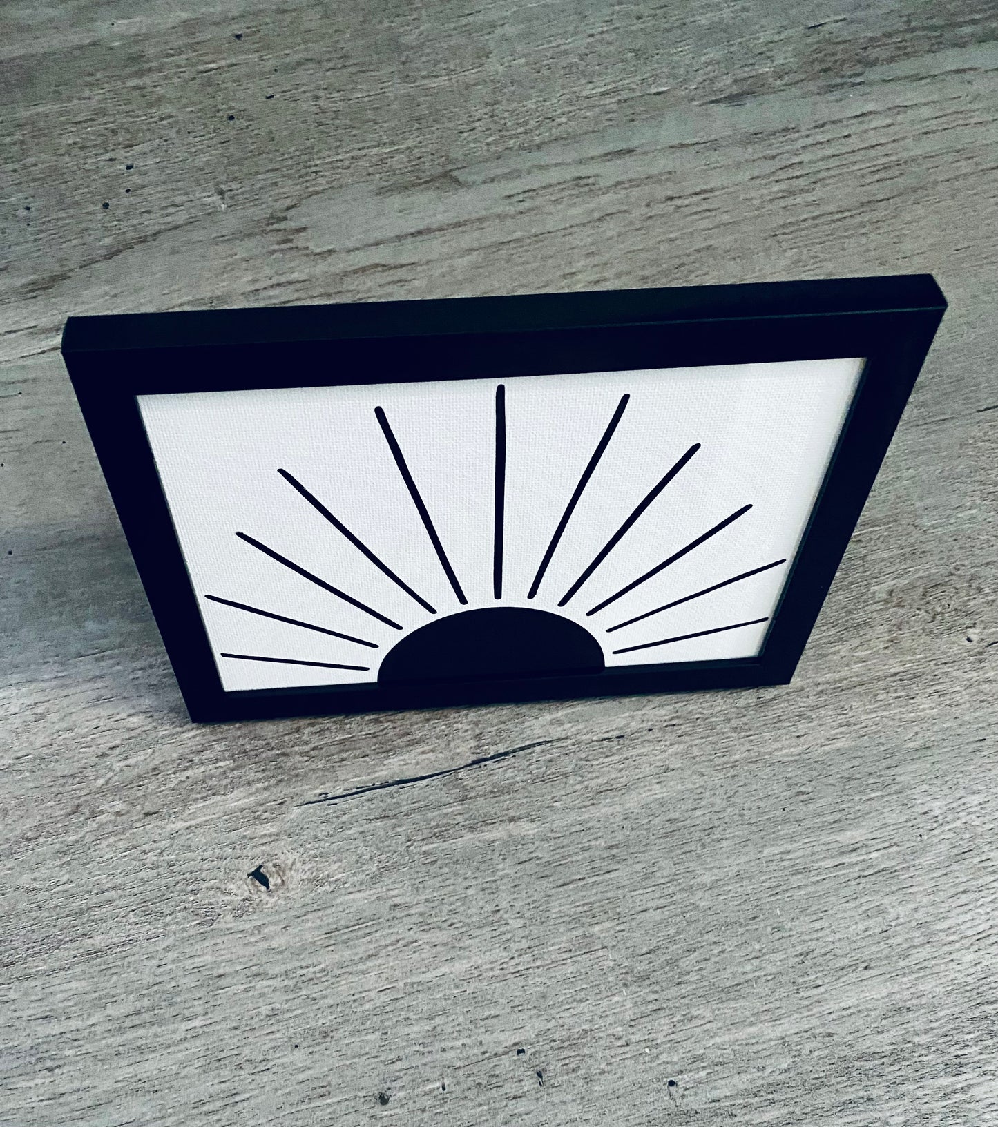 Sunrise Framed Canvas Print