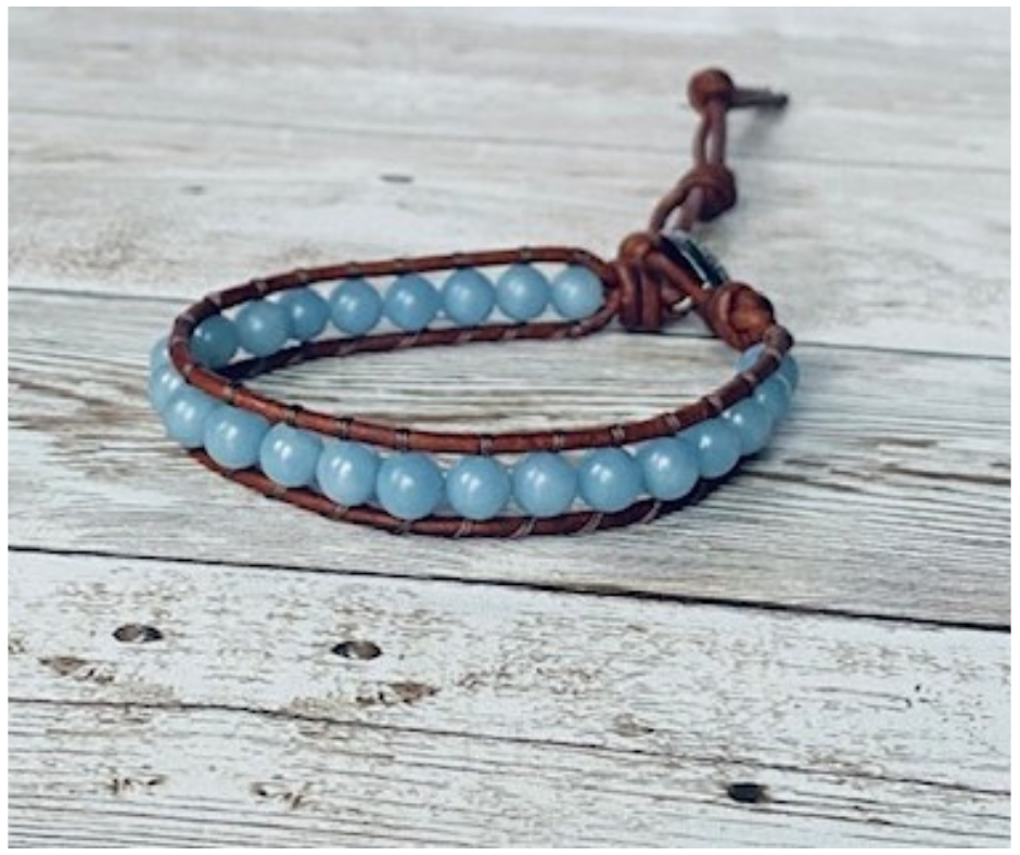 Angelite Wrap Bracelet