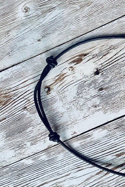 Peace Leather Necklace
