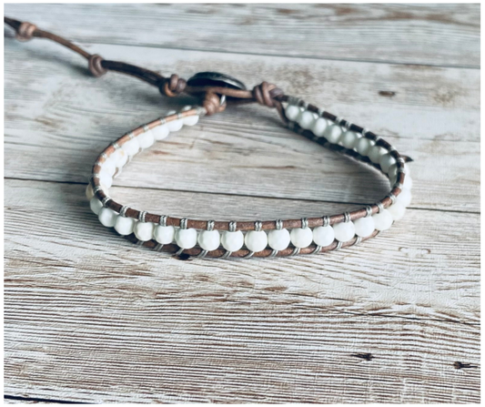 Magnesite Wrap Bracelet