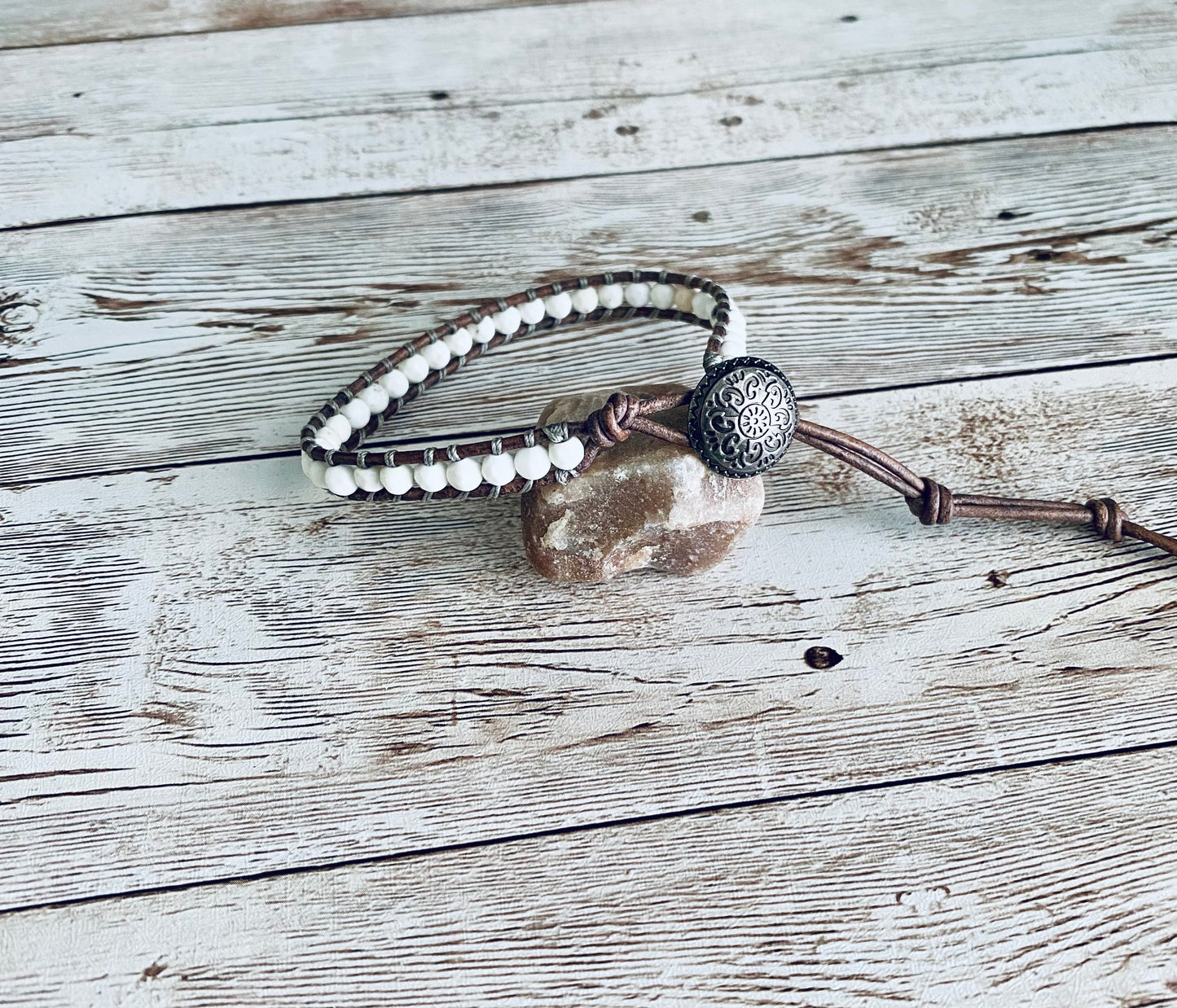 Magnesite Wrap Bracelet