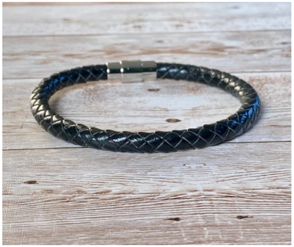 Magnetic Leather Bracelet