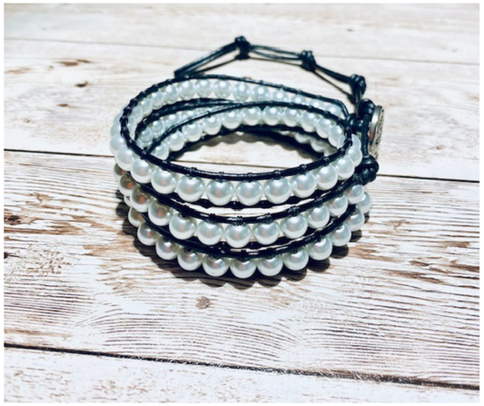 Glass Pearl Bracelet