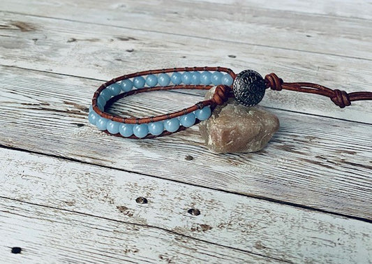 Angelite Wrap Bracelet