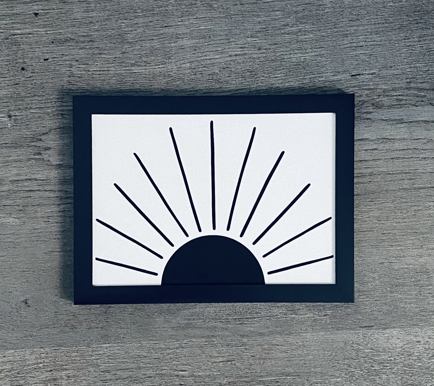 Sunrise Framed Canvas Print