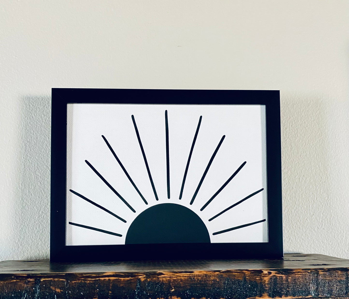 Sunrise Framed Canvas Print