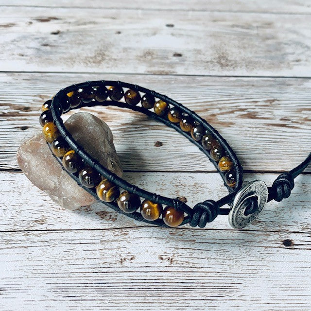 Tiger's Eye Wrap Bracelet