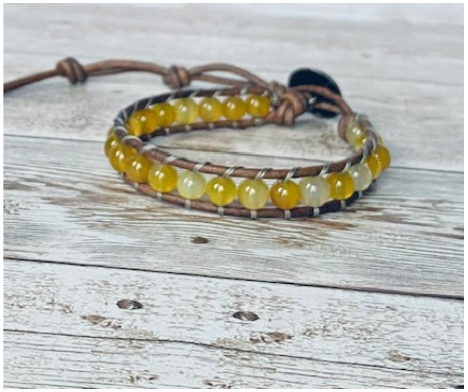 Yellow Agate Bracelet